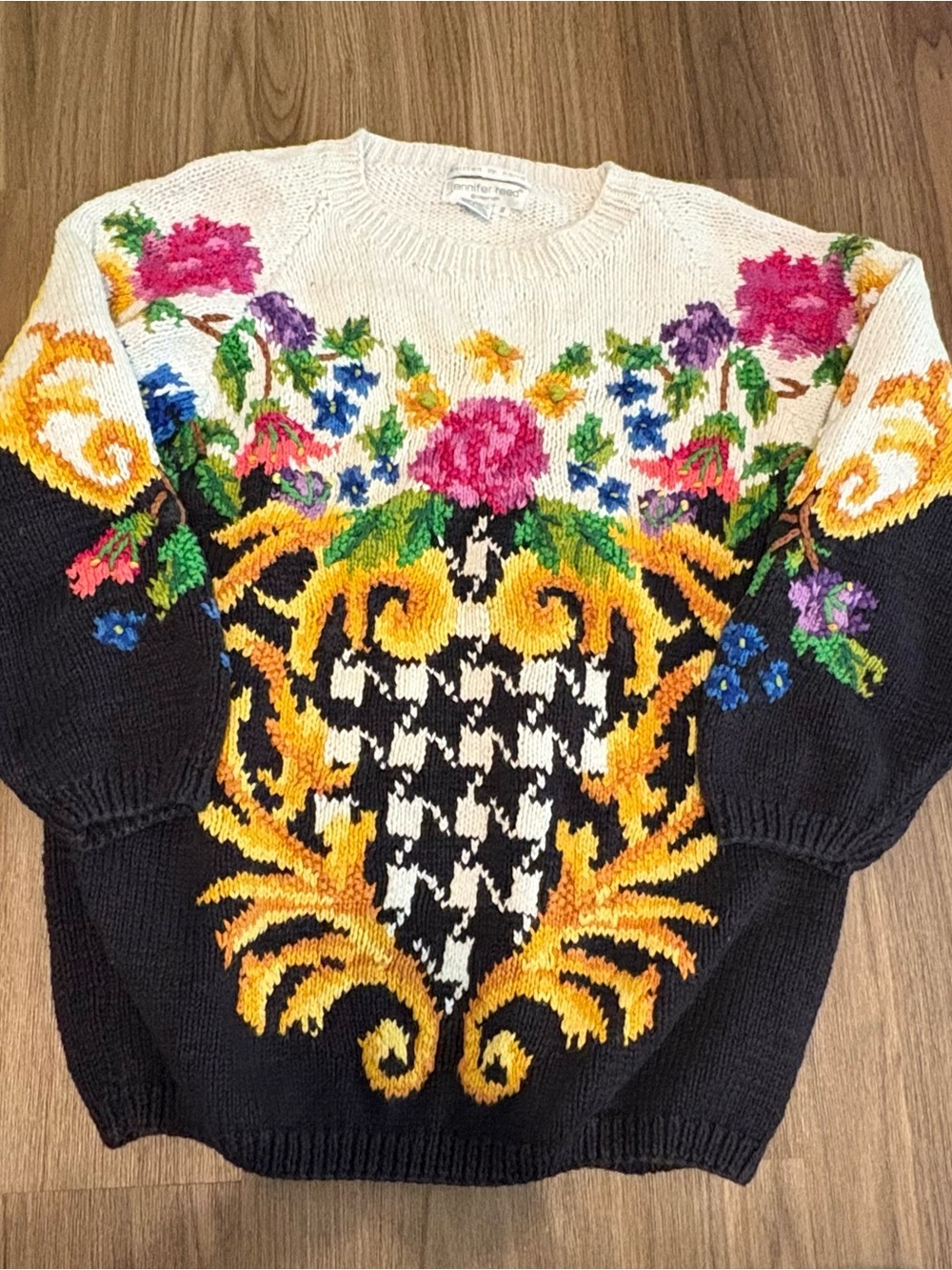 Vintage Hand Knitted Jennifer Reed Sweater